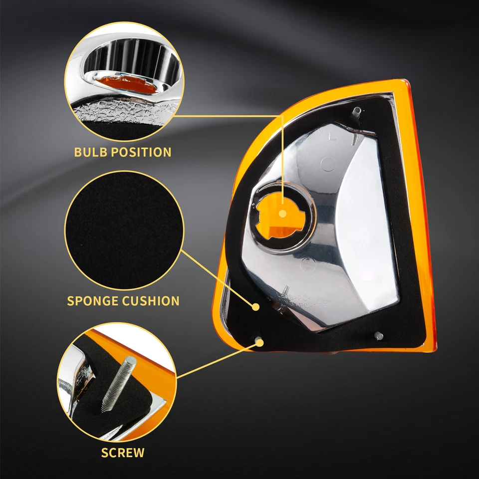 FIT FOR KENWORTH T300 T660 T600 Turn Signal CORNER LAMP-Driver & Passenger Side - Image 4 of 4