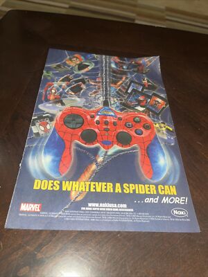 2002 Naki Marvel Spider-Man Controller PS2 Vintage Print Ad/Poster Authentic Art