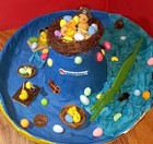 Brand handmade Pirate  easter bonnet LARGE