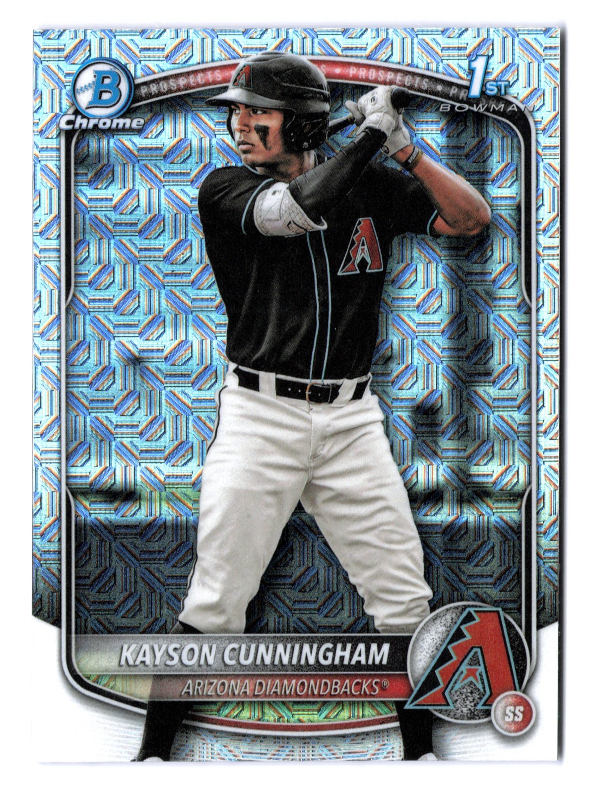 KAYSON CUNNINGHAM 1ST BOWMAN MOJO REFRACTOR 2025 DRAFT BDC-84