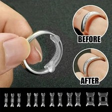 12PCS Clear Ring Size Adjuster Invisible Ring Sizer Guard for Loose Rings
