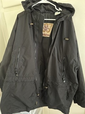 Vintage Techwear Jacket Mens L Black Nylon Windbreaker  Utility Gorpcore Y2K