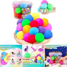 18 Pack Stress Balls Kids Adults Fidget Squeeze Ball Anxiety Relief Hand Therapy