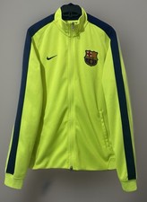 Vintage NIKE FC Barcelona Gold Training Football Soccer Track Jacket - M