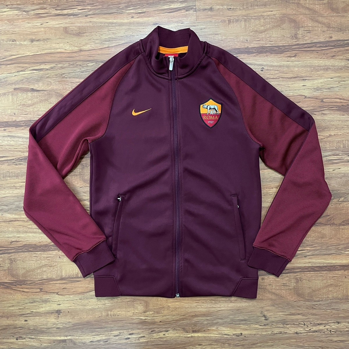 Nike AS Roma ナイキ　ASローマ　テックフリース　XL Nike AS Roma 2016 Track Jacket Mens Small Red Full Zip Soccer