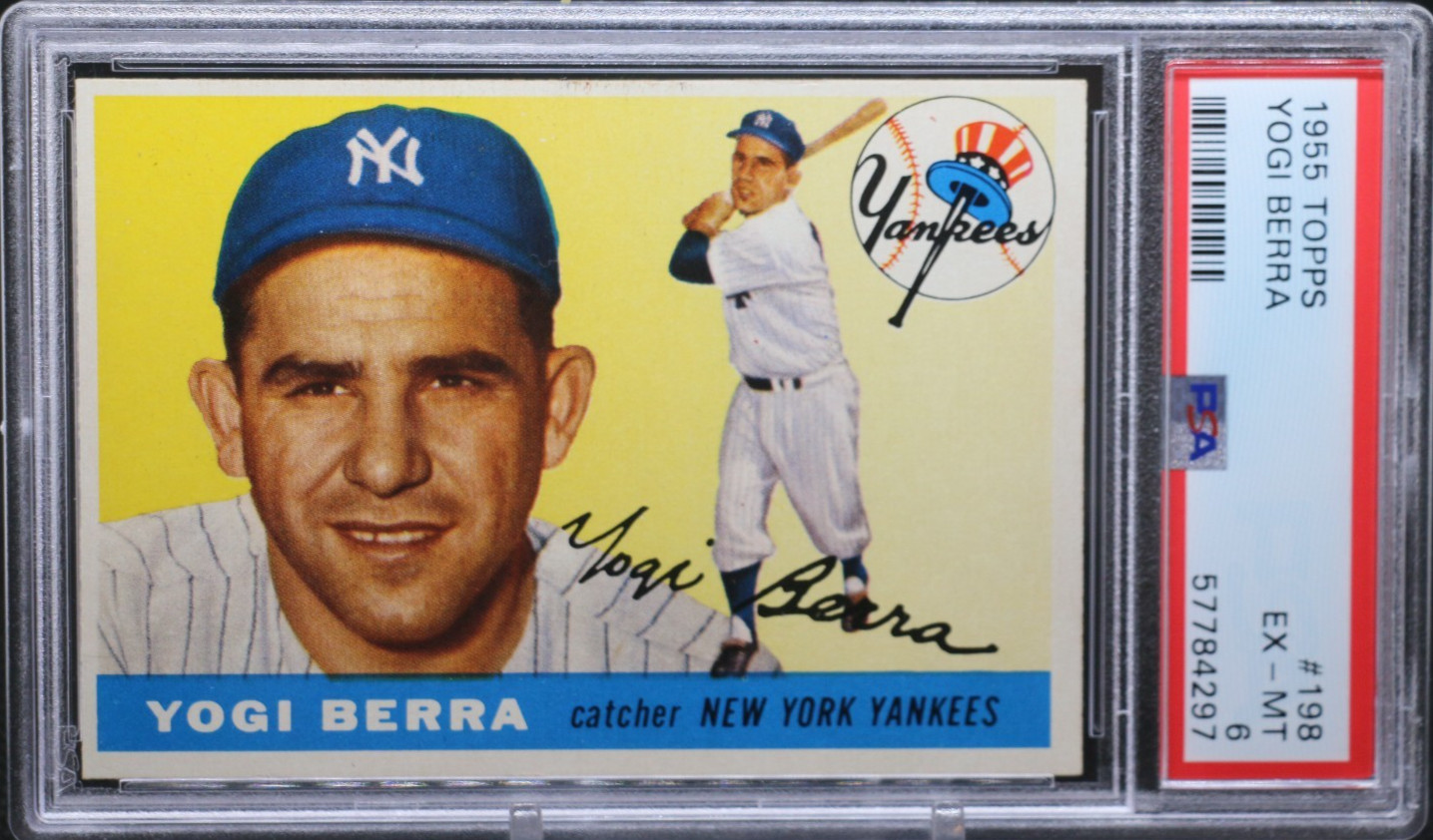 1955 Topps #198 Yogi Berra PSA 6 EX-MT New York Yankees