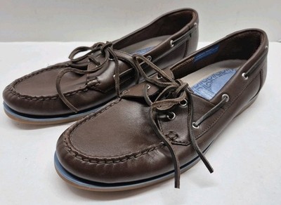Rockport Adiprene by Adidas Brown Leather Sebert Boat Shoes