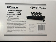 Swann Alpha Series Defend  Deter 8 Channel System 480TV H.264 DVR 4xCCD d14c16