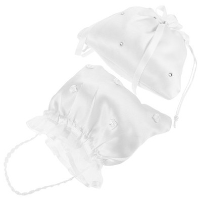 2 Pcs Wedding Handbag Drawstring Purse Bride Bachelorette Bags for Day