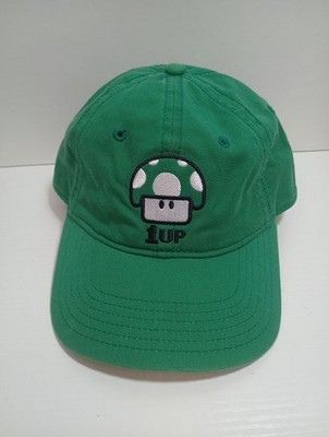 Vintage 2005 Nintendo Green  Super Mario 1up  Baseball Cap 