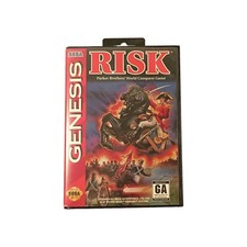 Parker Brothers Risk Sega Genesis Complete w/ Manual NTSC-U/C 1994 Strategy