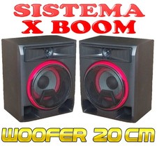 COPPIA CASSE ACUSTICHE 8" HIFI STEREO 400w BASS BOOM MONITOR STUDIO no amplifica