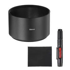Lens Hood Shade, 58mm Long-focus Screw-in Metal Camera Cap Shade