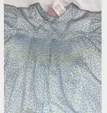 VTG Little Bitty Floral Smocked Infants Dress 18M Floral Easter Spring Cottage