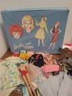 Vintage 60s Barbie & Ken Clothes Lot with Barbie and Midge Carrying Case