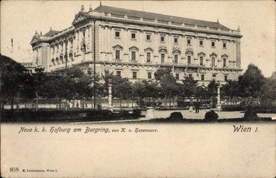 Postcard Vienna 1 Inner City, Hofburg am Burgring, K. by Hasenauer, - 5002123