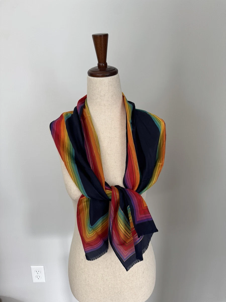 Rainbow Silk Scarves & Wraps for Women for sale | eBay