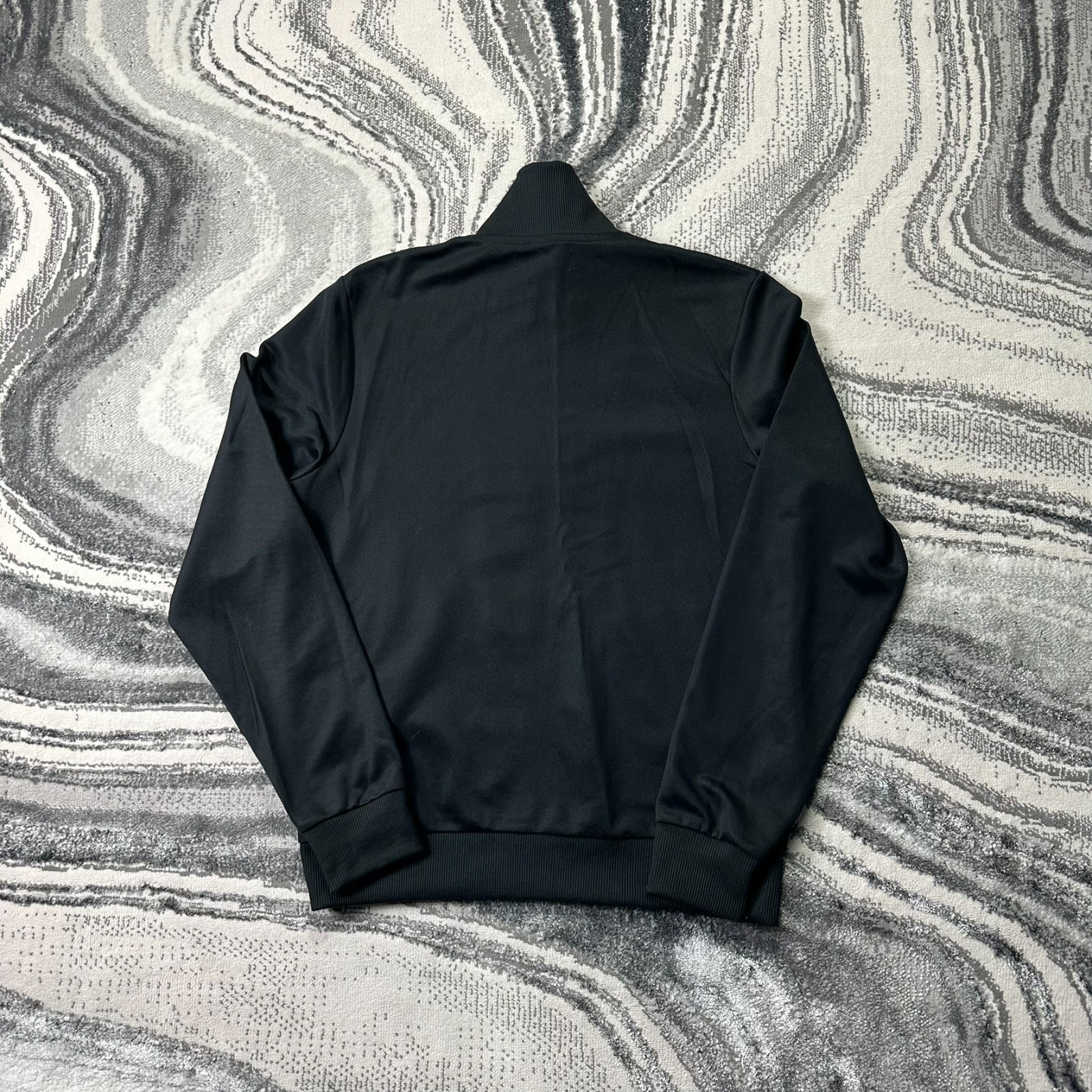 VTG Fred Perry Taped Full Zip Sz Medium Black Funnel Neck Tracksuit Track Jacket image 8