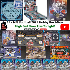 Kansas City Chiefs Break #123 TOPPS CHROME IMMACULATE 2025 Hobby 15 Box Mixer