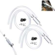 2PCS Brake Bleeder Hose,One Way Check Valve Tube Bleeding Tool Kit for Car Mo...