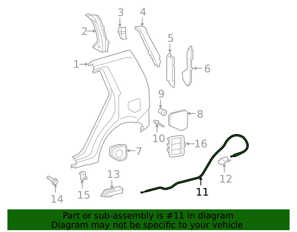 丰田 7703512580 燃油释放电缆适用于 Scion xB (08-15) — 第 3/3 张图片