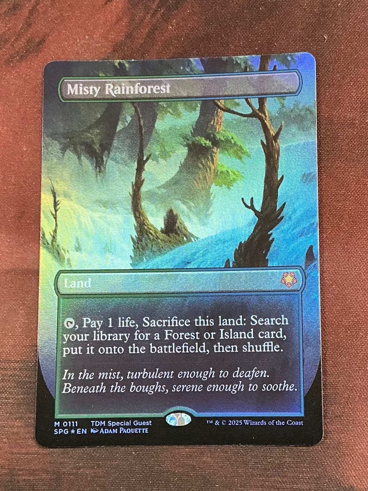 MTG MISTY RAINFOREST SPECIAL GUEST #111 NEAR MINT