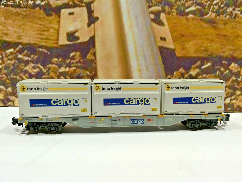 Trix 15522 Containertragwagen SBB     Spur N   10/24 - Bild 2 von 2