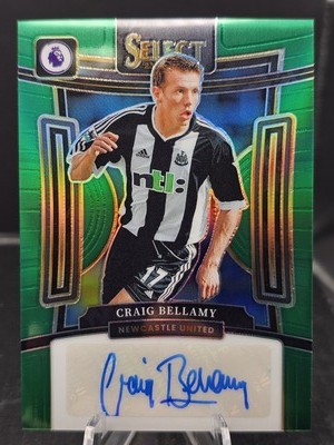 2023-24 Panini Select Premier League #S-CB Craig Bellamy Signatures Green #/5