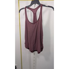 Free People Movement Racerback Tank Top Plum Purple Lace Trim Activewear Small