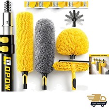 20 Foot High Ceiling Duster Kit with Heavy Duty Extension Pole  Microfiber Head