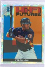 2022 Bowman Pedro Leon /150 #HIFI-25 Astros Hi Fi Futures Atomic Refractors