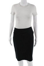 Prada Women Straight Pencil Skirt Black Size M