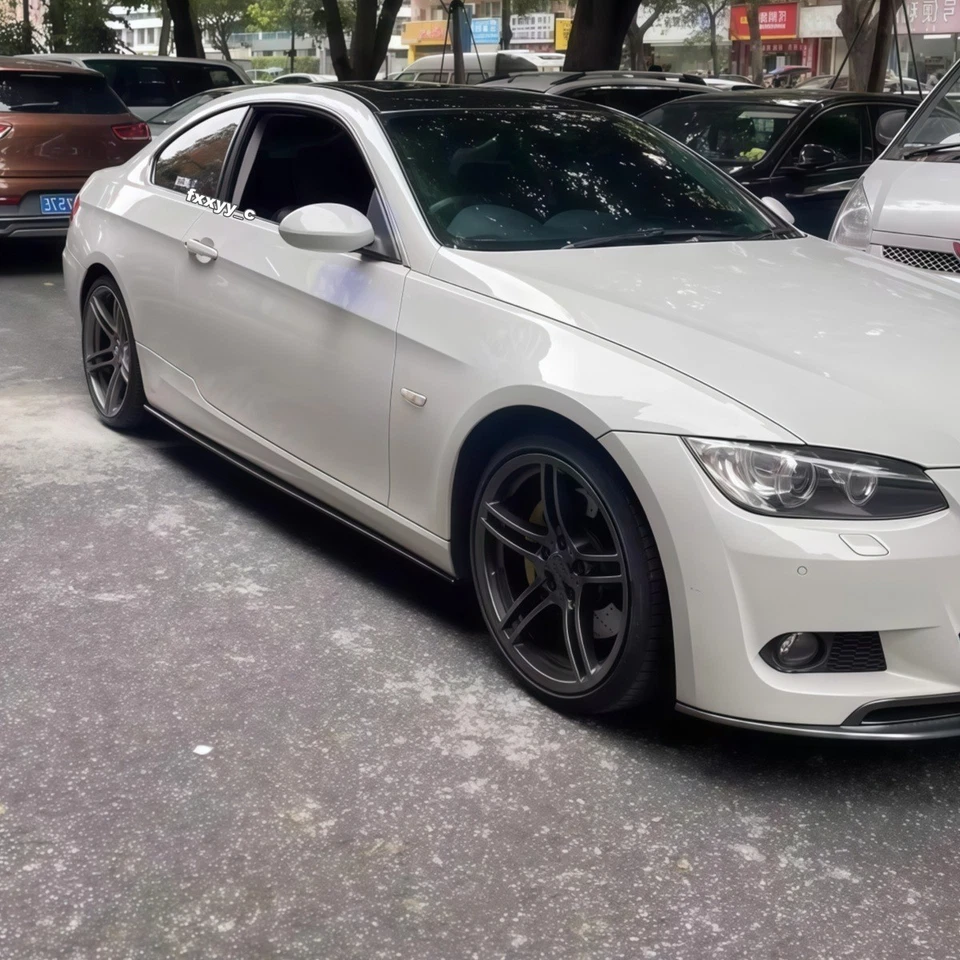 For BMW 3 Series M3 E90 E92 E93 325i 328i 335 Side Skirt Extension Splitter Pair Foto 4 de 4