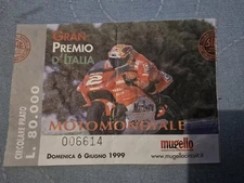Moto GP Race Ticket - Mugello 1999