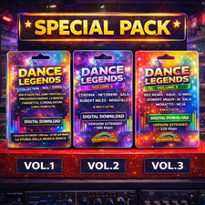 DANCE LEGENDS BUNDLE COLLECTION VOL.1,2,3 con LISTA  - UNMIXED – EXTENDED  LISTA