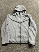 Nike Sportswear Tech Fleece Men's Full-Zip Hoodie - Dark Gray Heather/Black, L