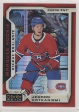 2018 O-Pee-Chee Platinum Marquee Rookies Red Prism /199 Jesperi Kotkaniemi 1sp5