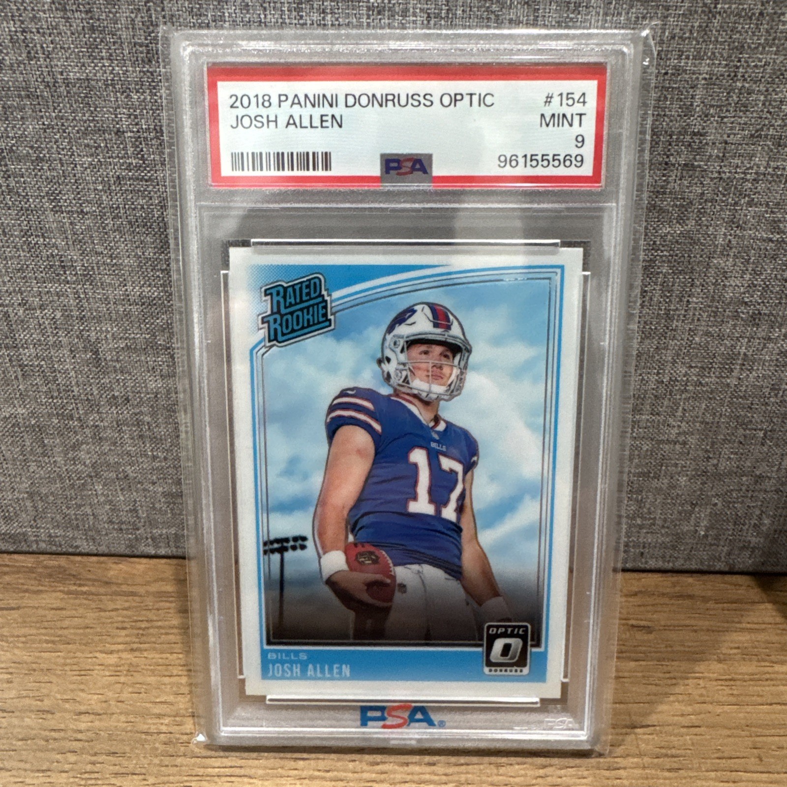 2018 Panini Donruss Optic Rated Rookie Josh Allen #154 PSA 9 RC