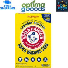 ARM & HAMMER Super Washing Soda 55 oz, Household Cleaner & Laundry Booster. 0.14 per gallon