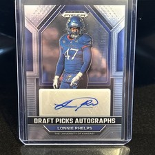 2023 Panini Prizm Draft Picks  Autographs Lonnie Phelps #DPA-LOP (AU, RC)