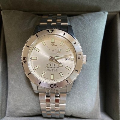 Orient Star RKAU0502S Diver 1964 1st Revival Full Links Silver Dial Watch