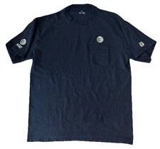 Vintage AT&T Union CWA Employee Pocket T-shirt Unisex Sz XL USA Made Cotton Blue