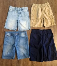 Children's Place Boy's Size 12 Khaki Navy Blue Light Blue Shorts Lot of 4