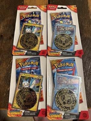 Pokemon TCG Scarlet Violet Surging Sparks Blister Booster Pack (4 Ea) Lot of 4