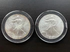 2002 and 2003 American Silver Eagles US Mint Issue 1 oz .999% Pure Silver Rounds