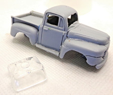 Resin HO SLOT CAR scale 1948 Ford F1 pickup paintable body t-jet mounts