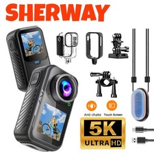 5K Thumb Action Camera 4K 60FPS Touch Screen Stabilization Magnetic Bodycam