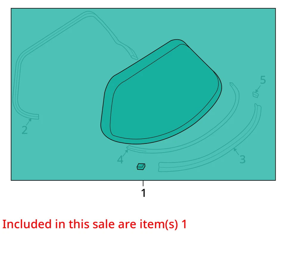 04 05 06 07 08 09 10 11 MAZDA RX8 cristal trasero/ventana Foto 2 de 3