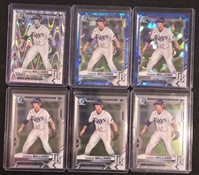 2021 Bowman Chrome 1st Carson Williams Lot RayWave, Sapphire X2, +3 Base