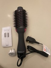 Dual Voltage Hair Dryer Brush with Negative Ion Anti-frizz Styler - Hot Air